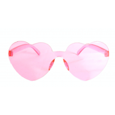 Sunglasses Heart - Perspex Light Pink